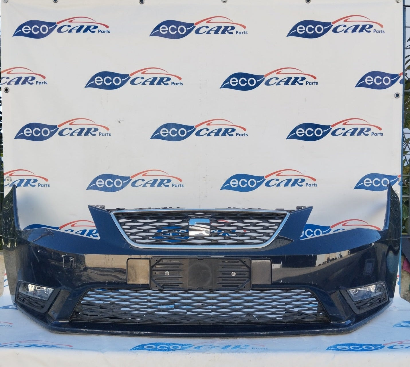 Complete blue front bumper Seat Leon 2017 ecoAG3649