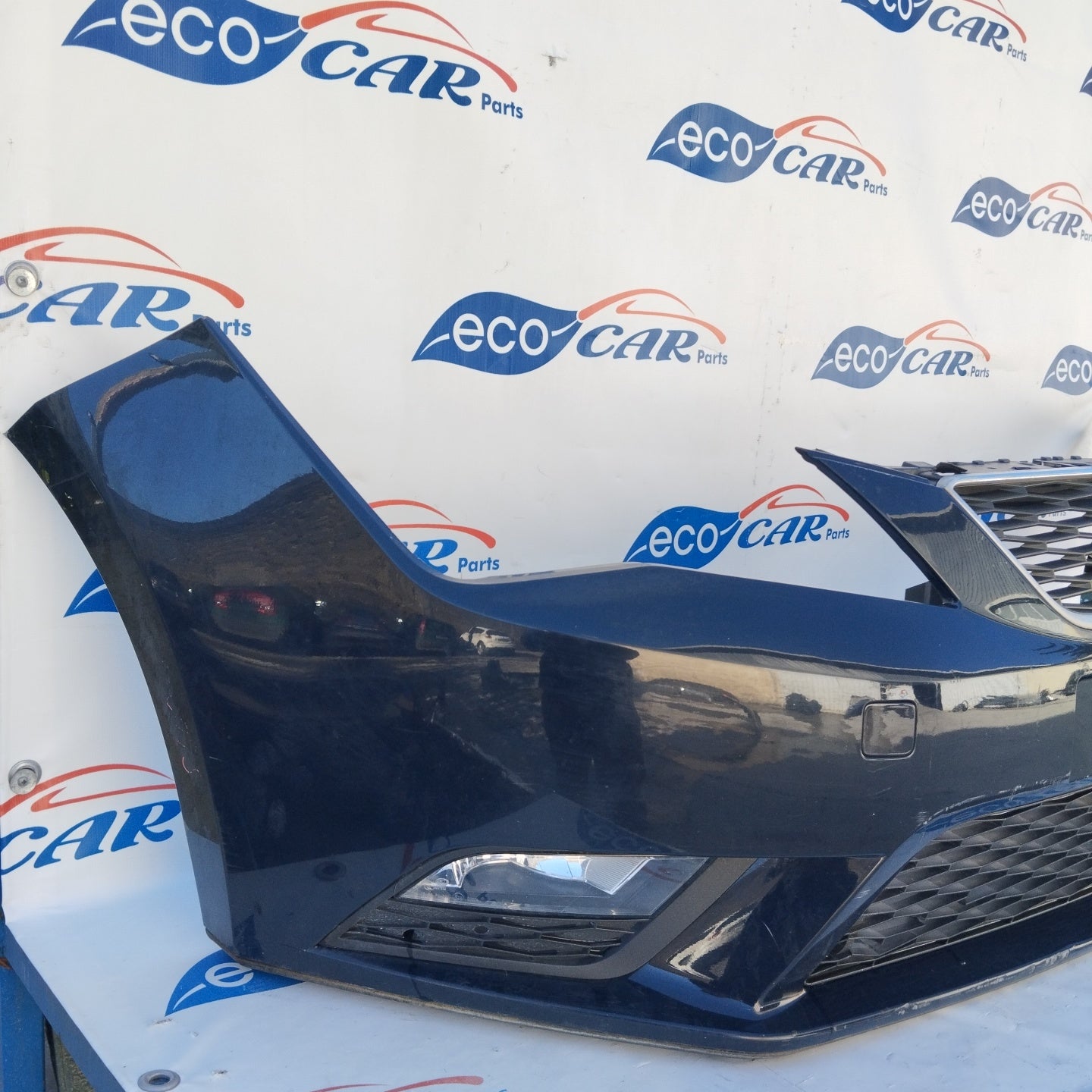 Complete blue front bumper Seat Leon 2017 ecoAG3649