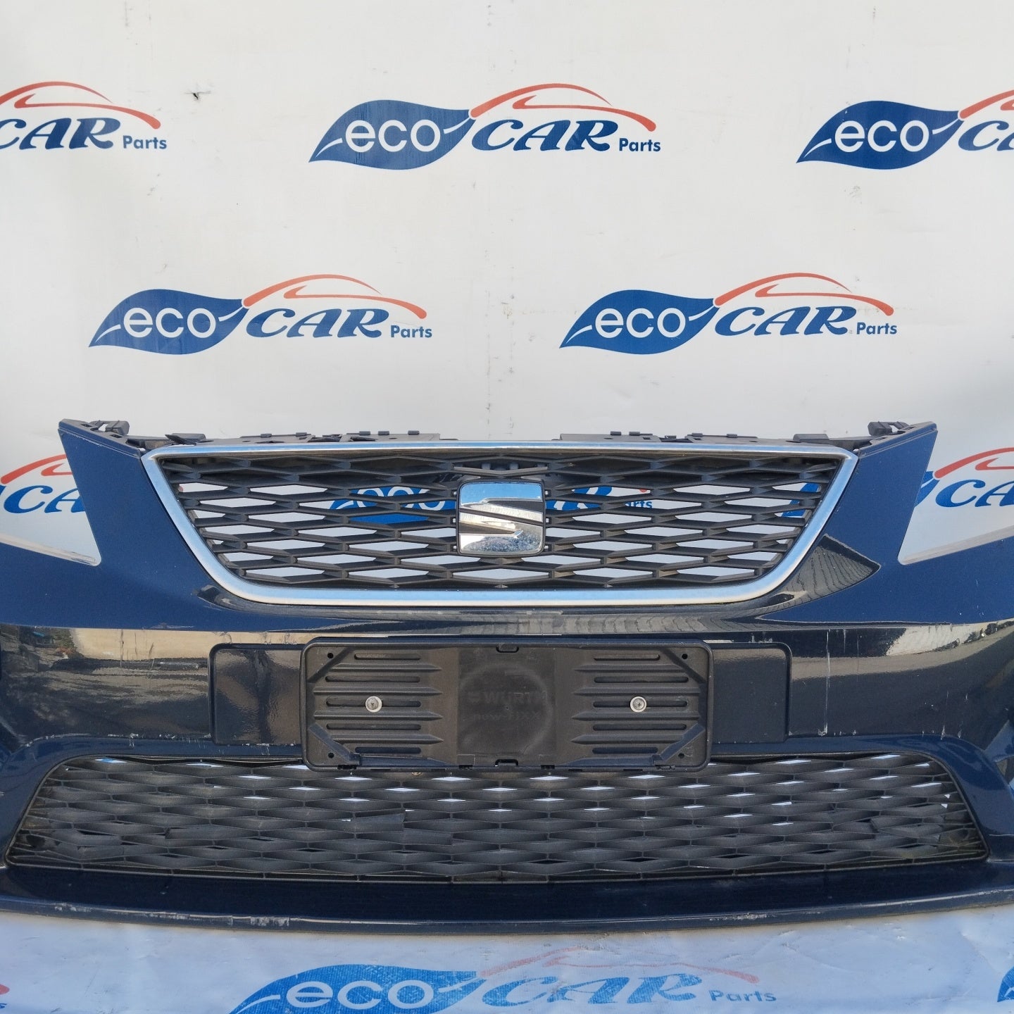 Complete blue front bumper Seat Leon 2017 ecoAG3649