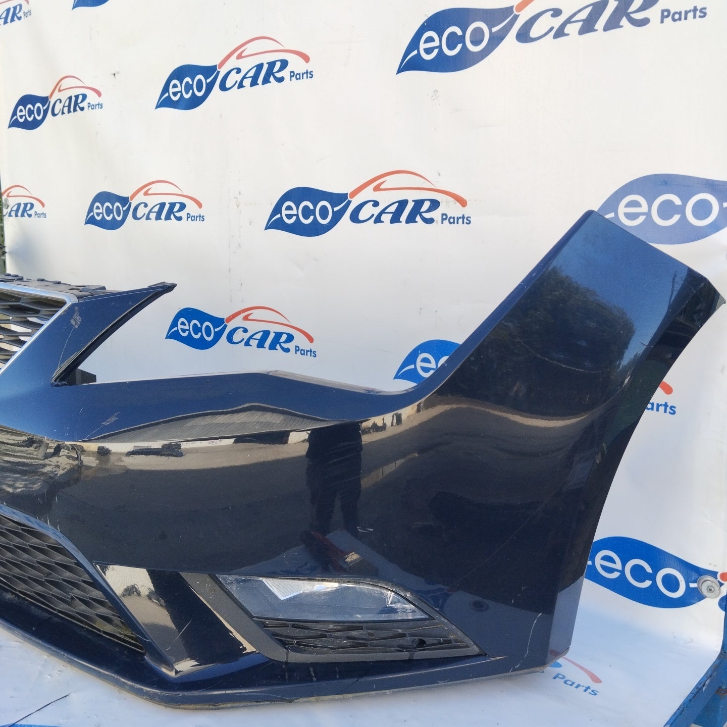 Complete blue front bumper Seat Leon 2017 ecoAG3649