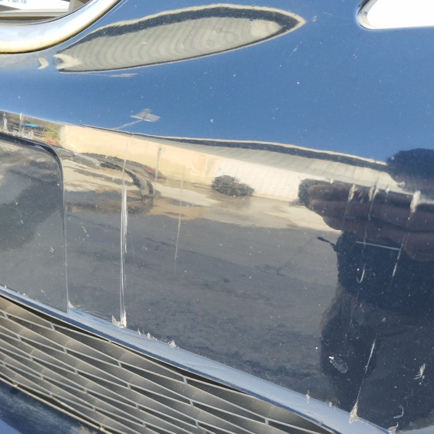 Complete blue front bumper Seat Leon 2017 ecoAG3649