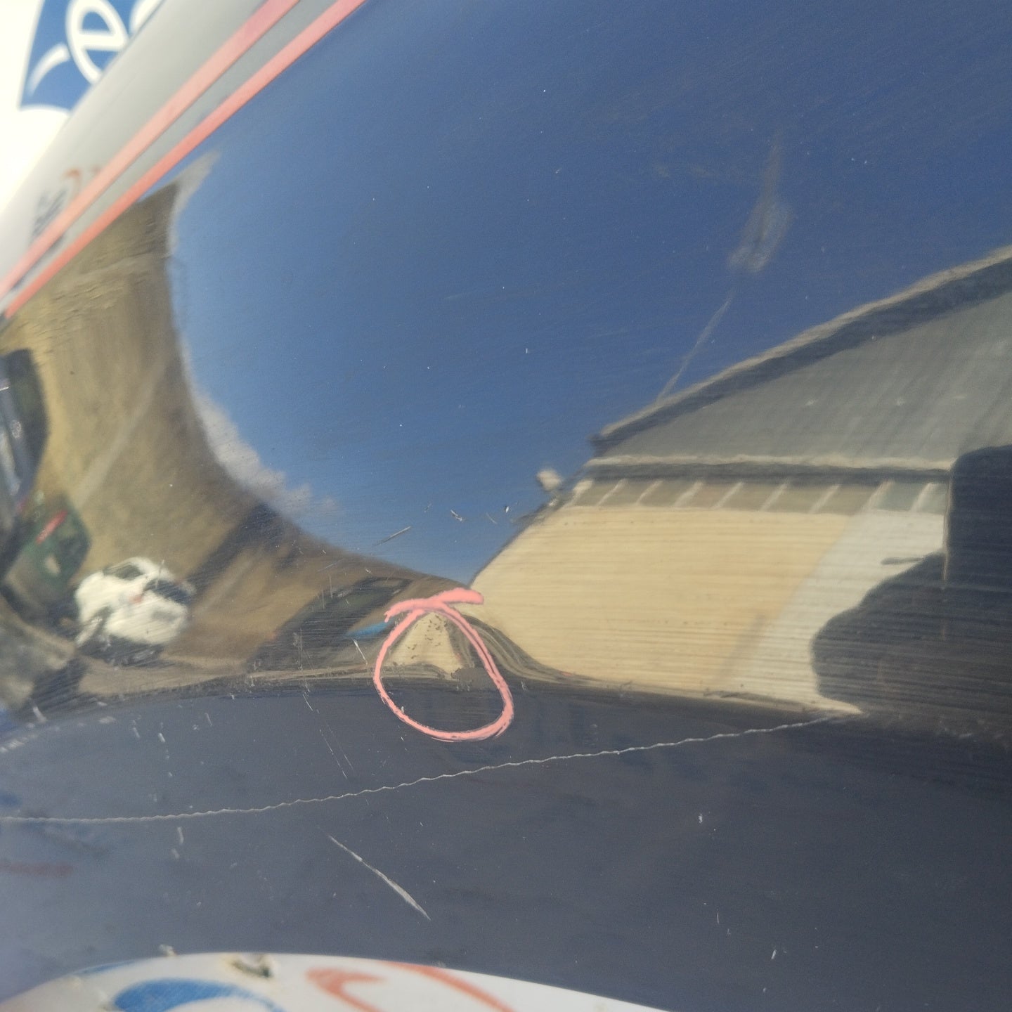 Left blue mudguard Seat Leon 2017 ecoAG3657