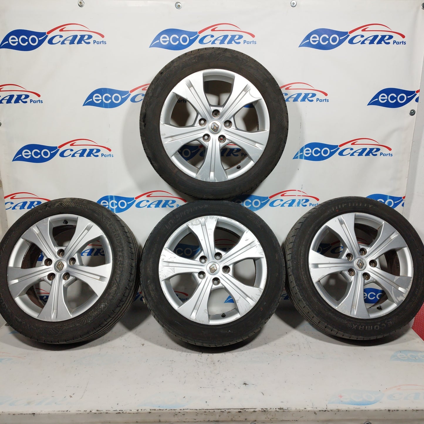 R17 alloy wheels complete with Renault X-Mod 2011 ecoAC6248 tyres