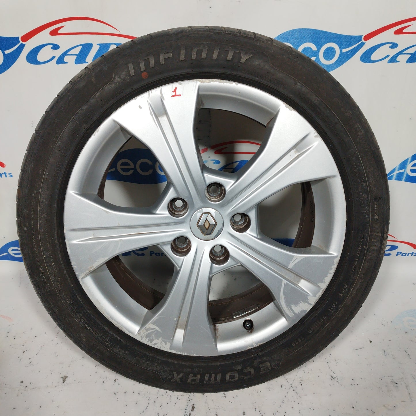 R17 alloy wheels complete with Renault X-Mod 2011 ecoAC6248 tyres