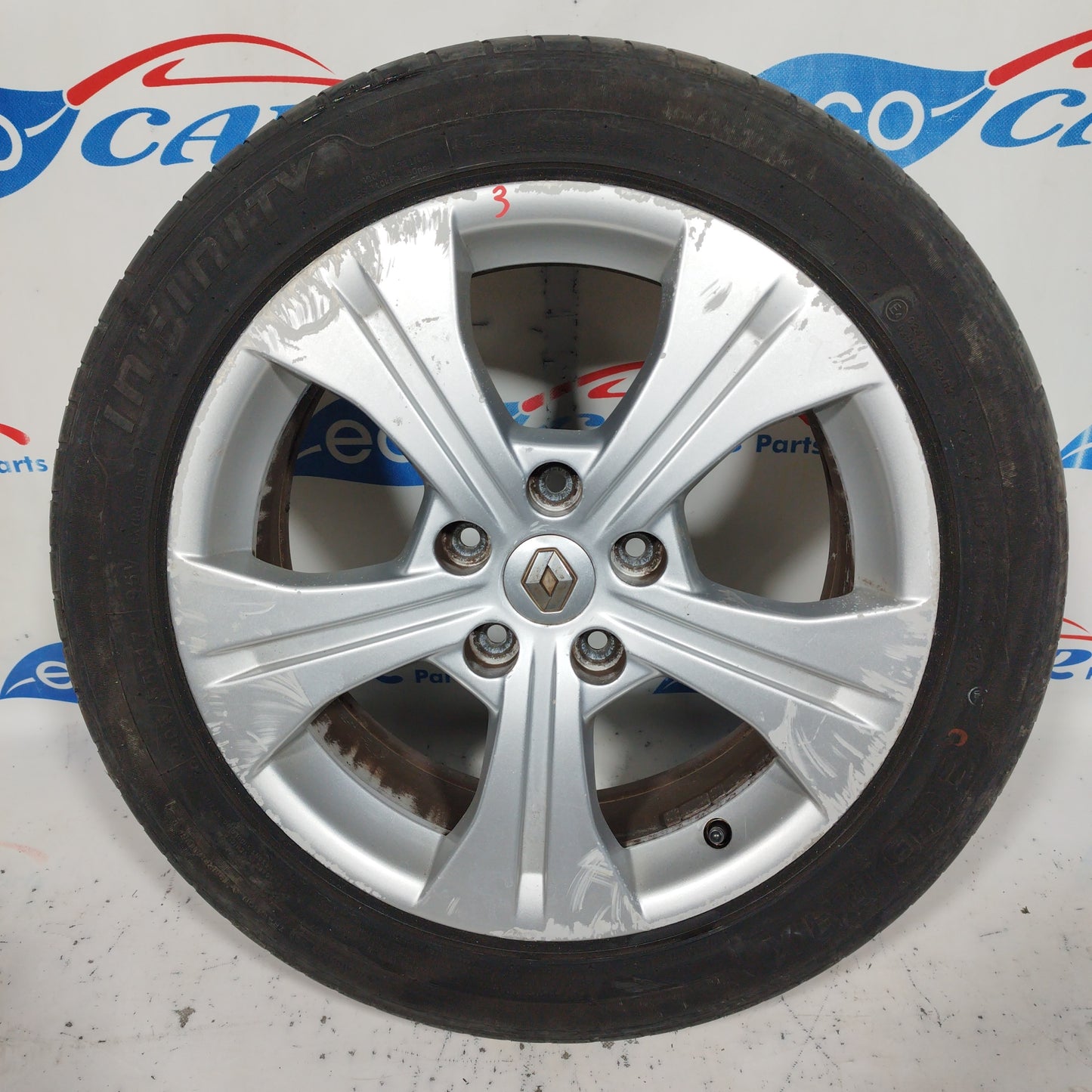 R17 alloy wheels complete with Renault X-Mod 2011 ecoAC6248 tyres