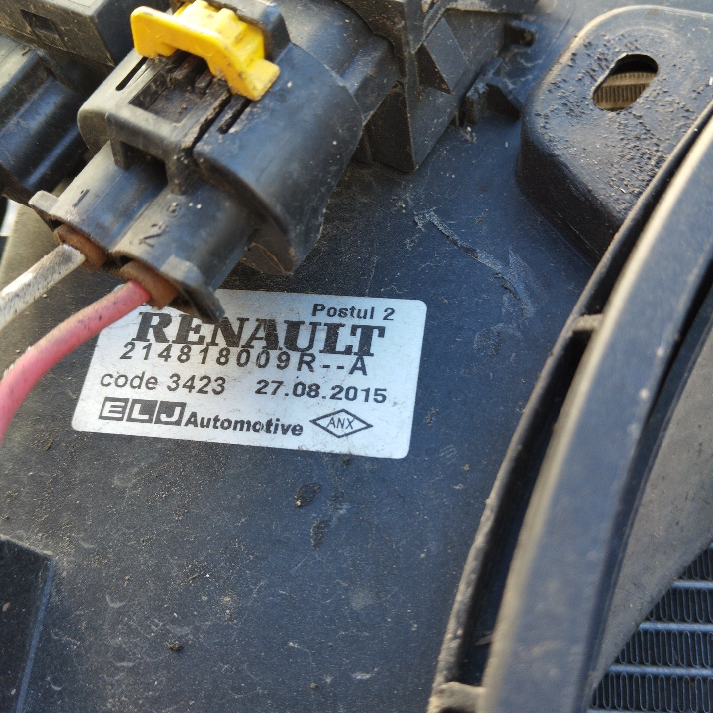 Radiator Kit Renault Clio 1.5 DCI 2015 Cod. 214818009r ecoAG3677