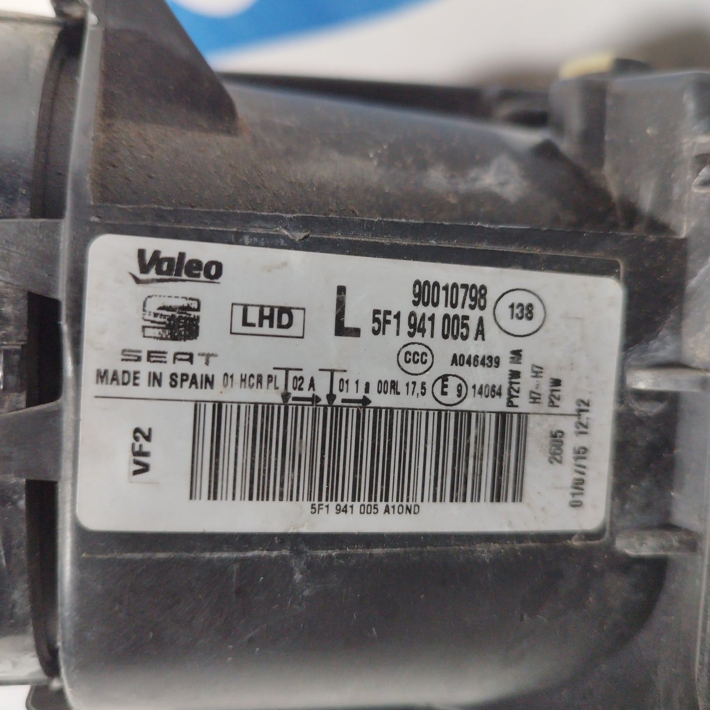 Linker Frontscheinwerfer Seat Leon 2013 Code: 90010798 ecoAC6262