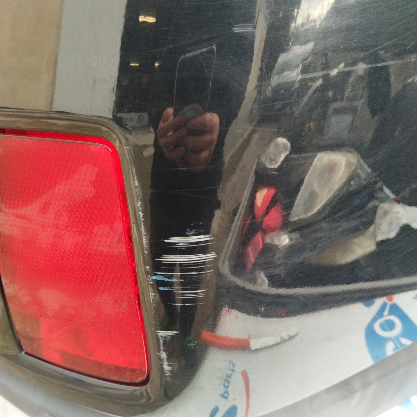 Schwarze Heckstoßstange Subaru Outback 2011 ecoAG3714