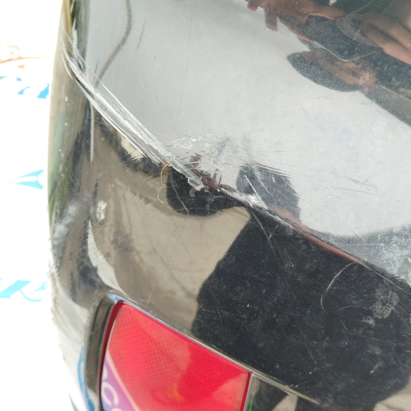 Schwarze Heckstoßstange Subaru Outback 2011 ecoAG3714