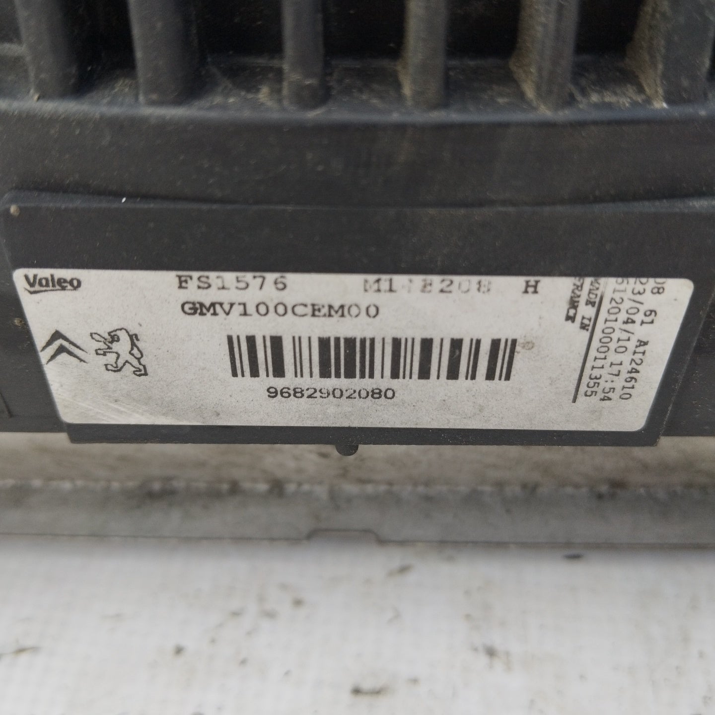 Kühlerlüfter- und Wasserkühler-Kit Citroen C3 1.4 HDI 2010 Teilenummer 9682902080 ecoAG3727