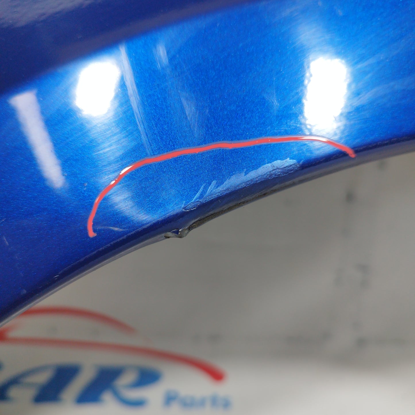 Vorderer linker Kotflügel, blau, Fiat Panda 2008 ecoAC6310