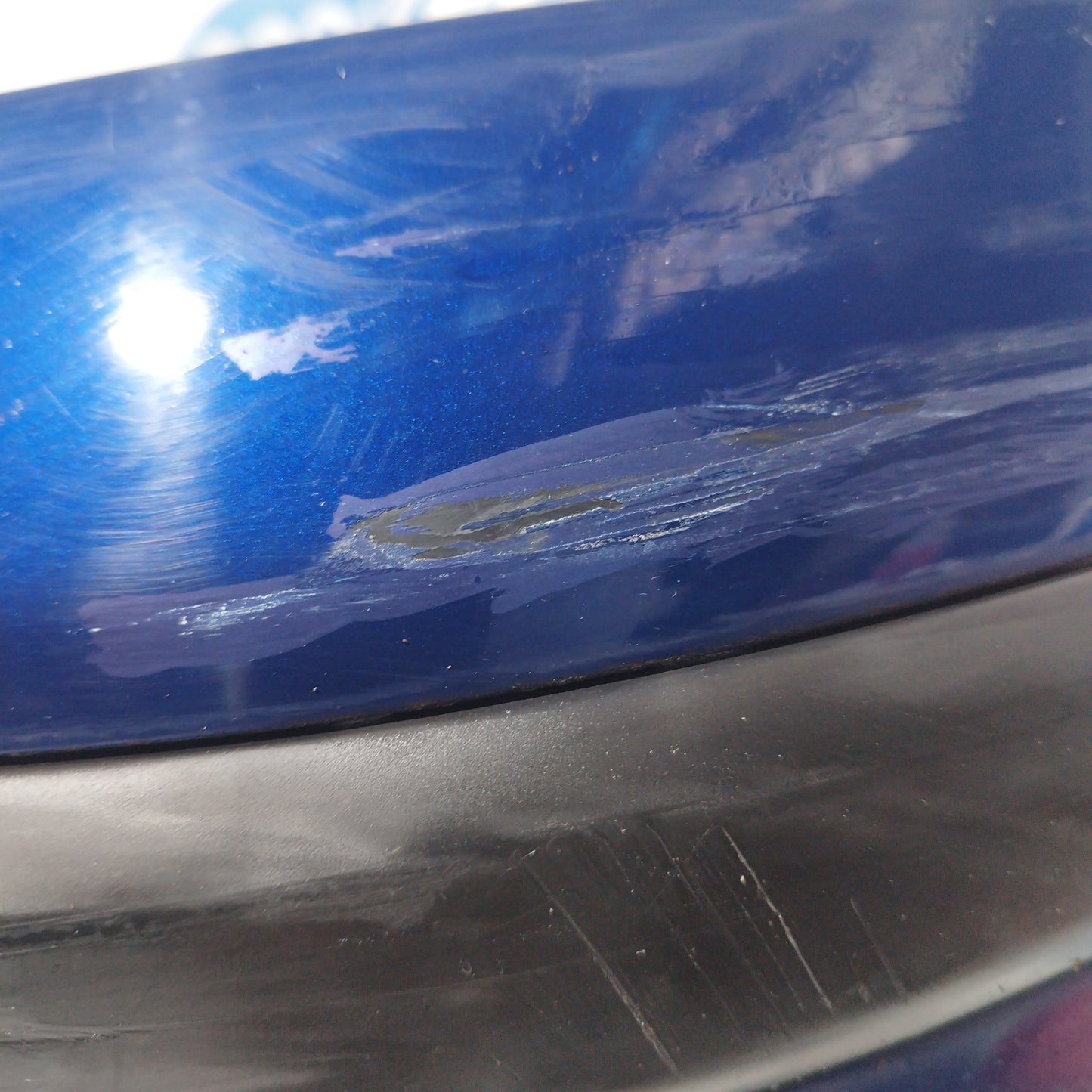 Blue front bumper Fiat Panda 2008 ecoAC6313