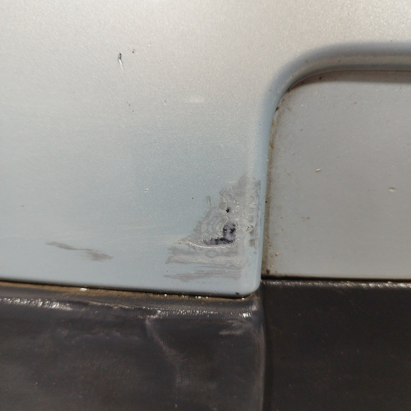 Silver gray front bumper Renault Megane 2005 ecoAC6314