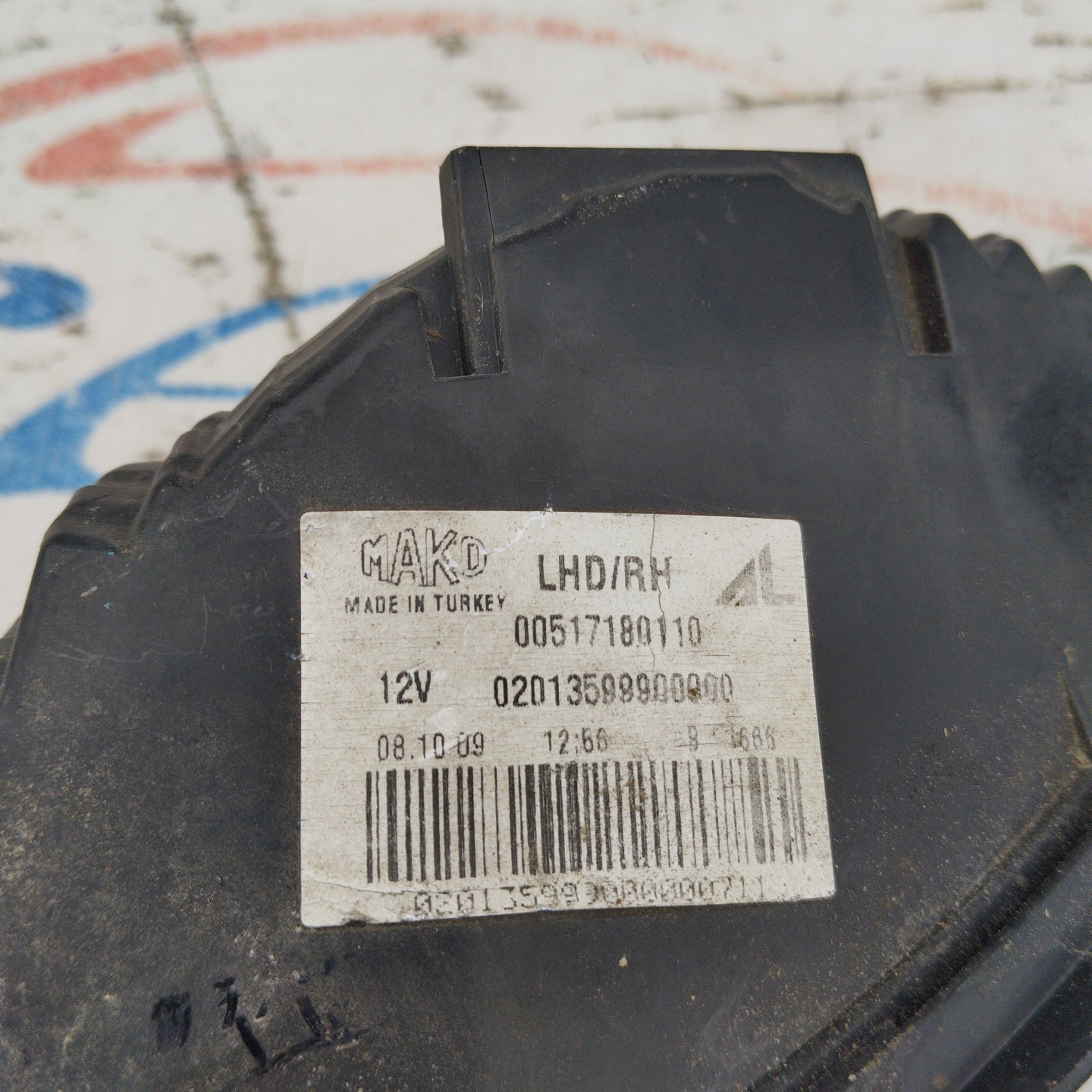 Fanale posteriore dx retronebbia Alfa Mito Cod. 00517180110 ecoAG3817