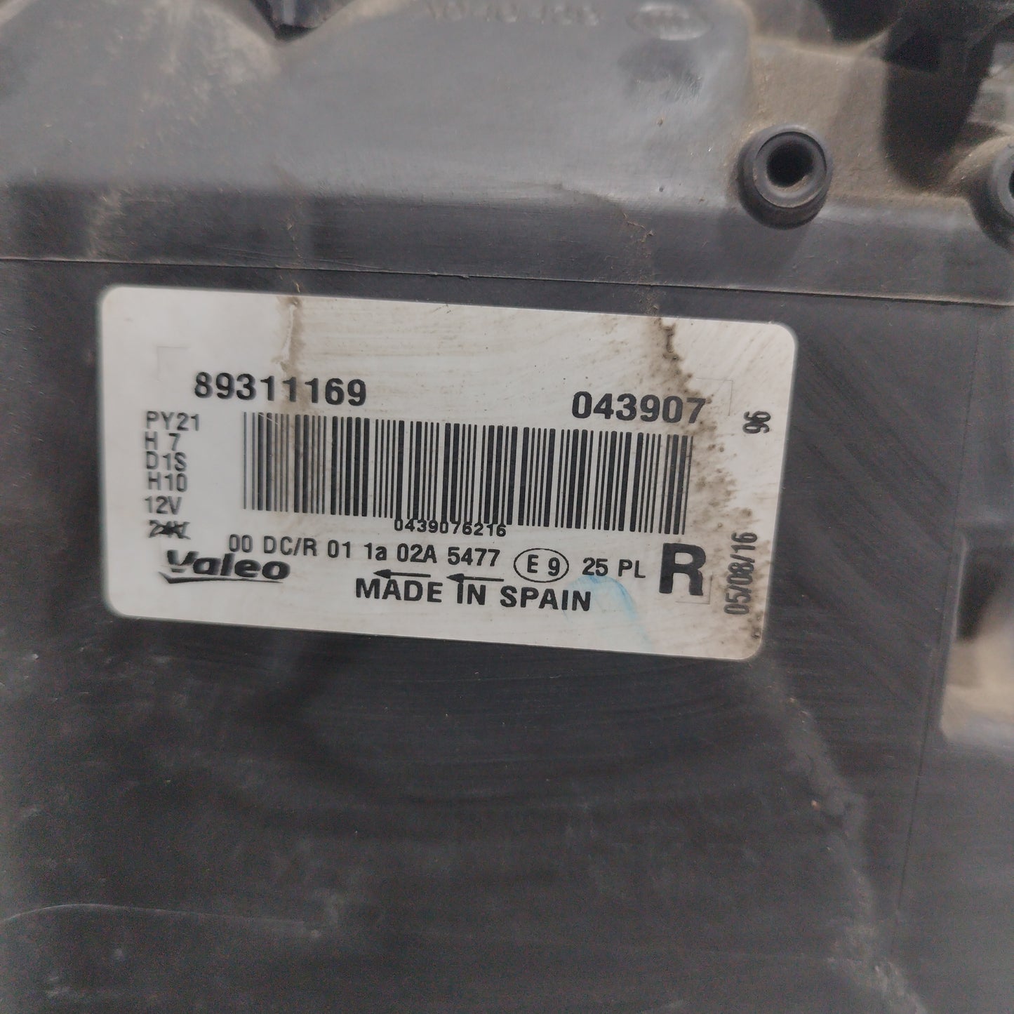 Fanale anteriore dx Bmw Serie 1 e87 2008 Xenon codice 89311159 ecoAC6337