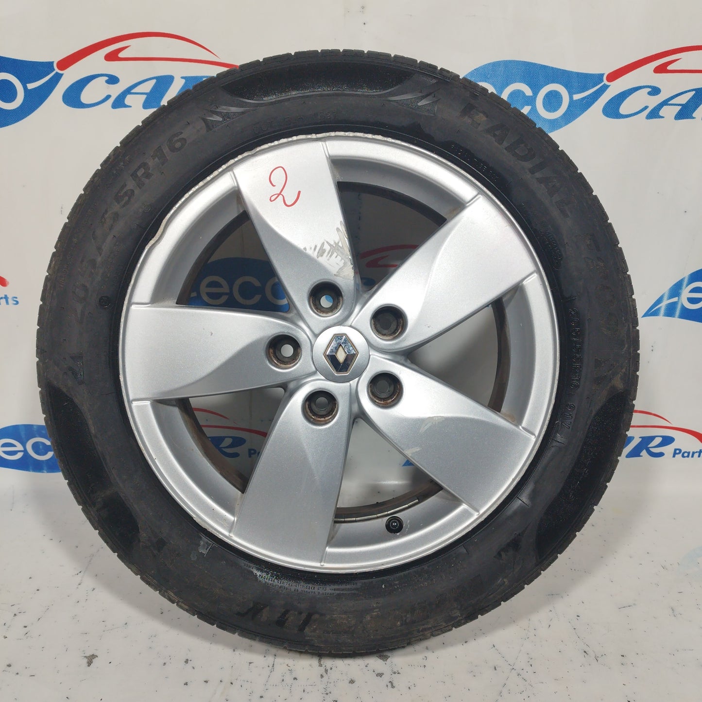 Cerchi in lega completi di gomme Renault Megane 3° Serie 2010 R16 ecoAC6345