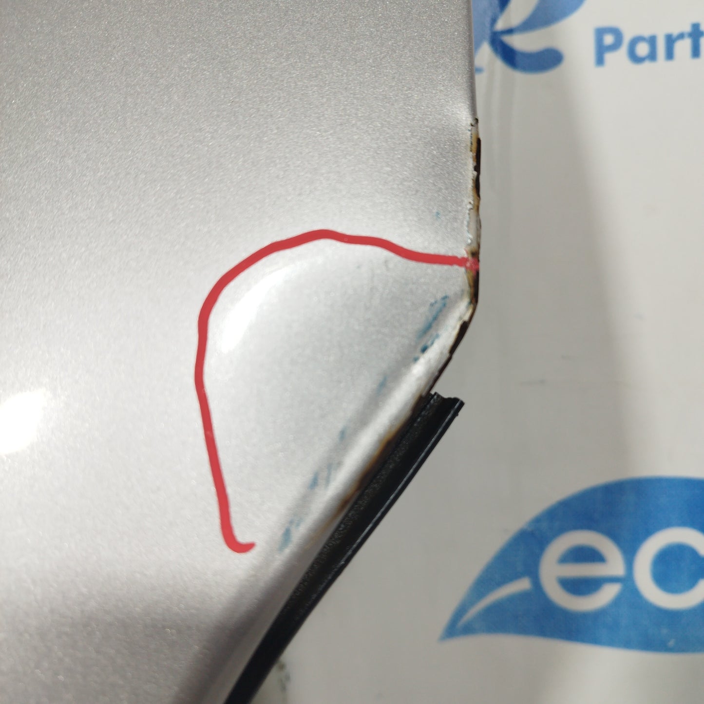 Silver gray front right mudguard MG TF 2001 ecoAC6346