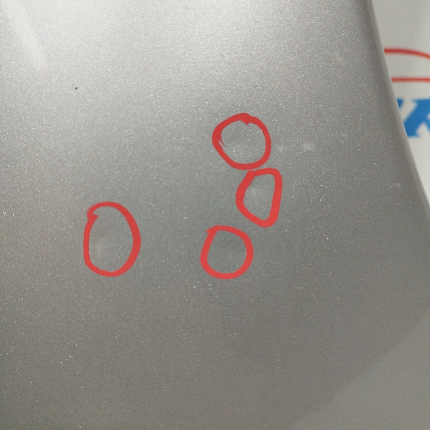 Silver gray front right mudguard MG TF 2001 ecoAC6346