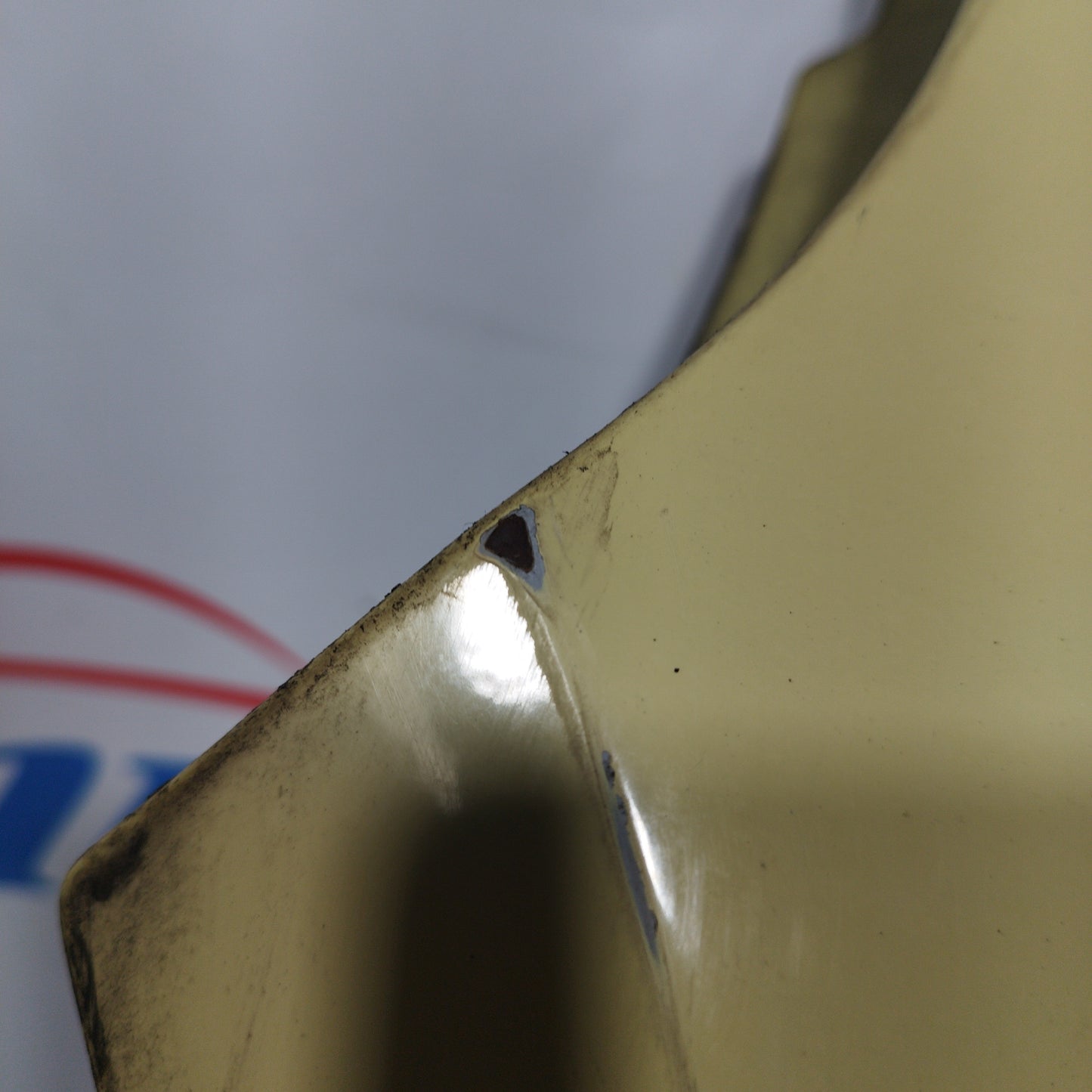 Straw yellow left front fender Fiat Panda 2008 ecoAC6476