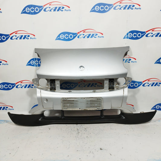 Front central bumper silver gray Smart fortwo 450 2004 ecoAC6538