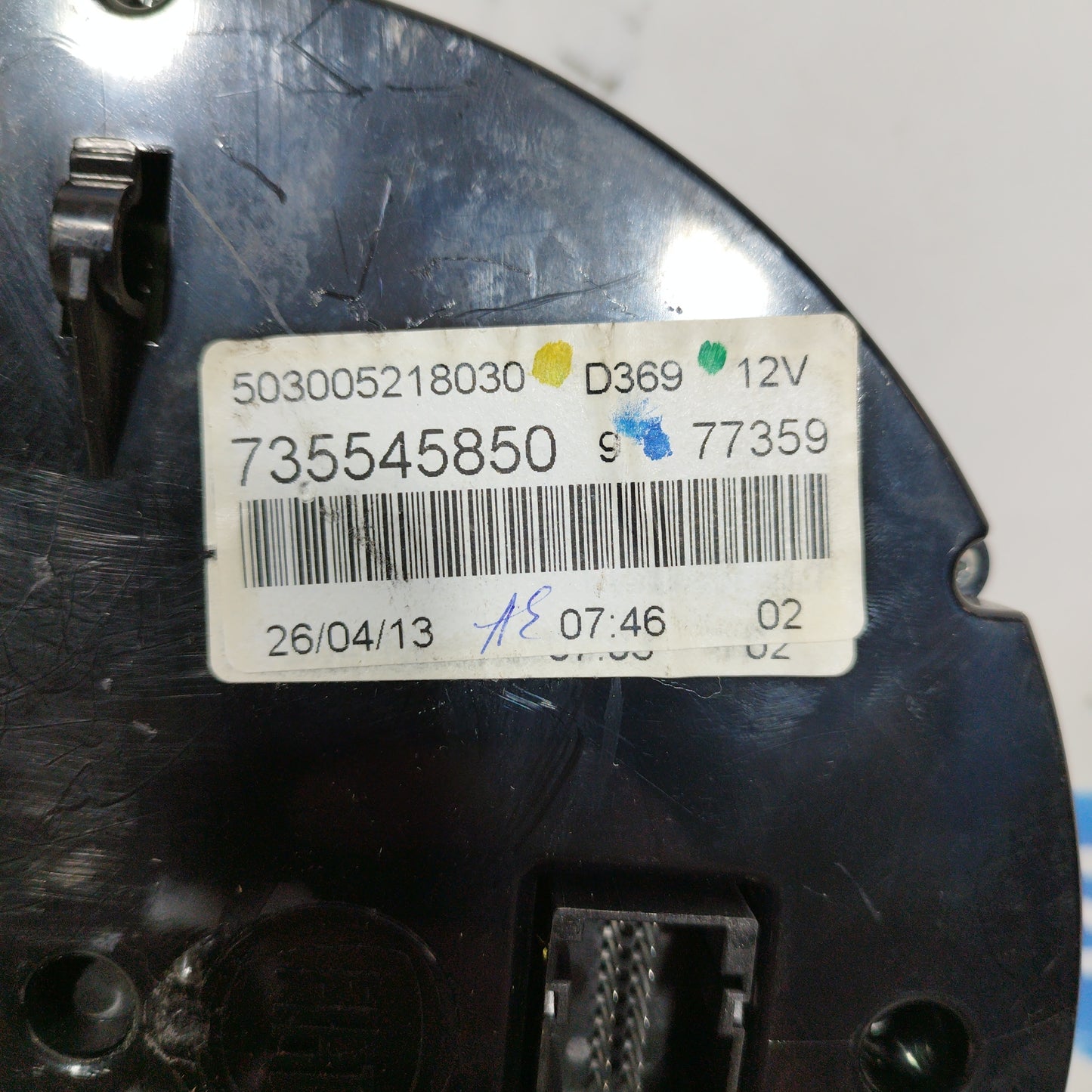 Instrument panel Fiat 500 1.2 B 2010 code: 735545850 ecoAC6597