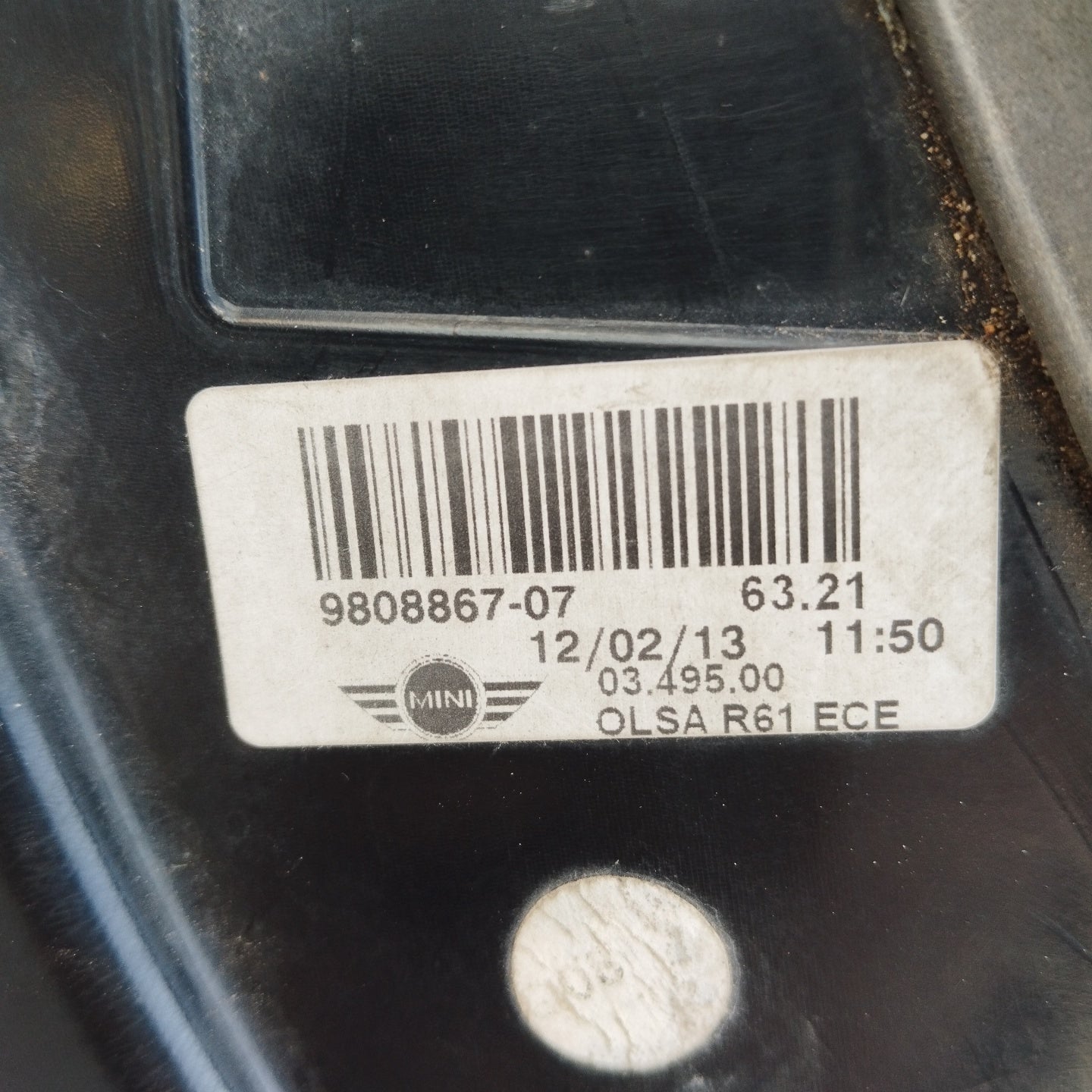 Mini Paceman R61 2013 Linke Rückleuchte 9808867-07 ecoAG4012