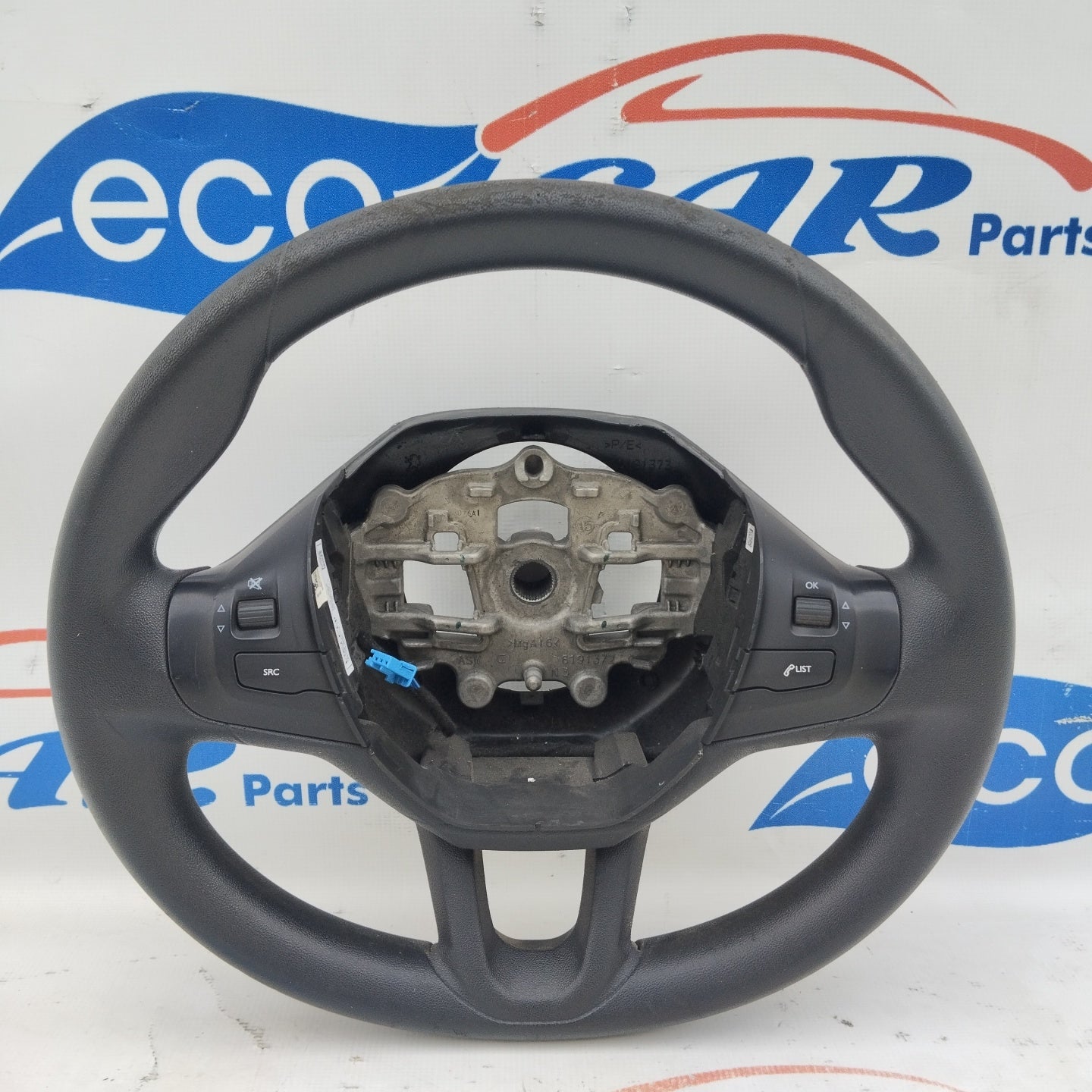 Steering wheel with controls Peugeot 208 2014 code: 6191372 ecoAG4029