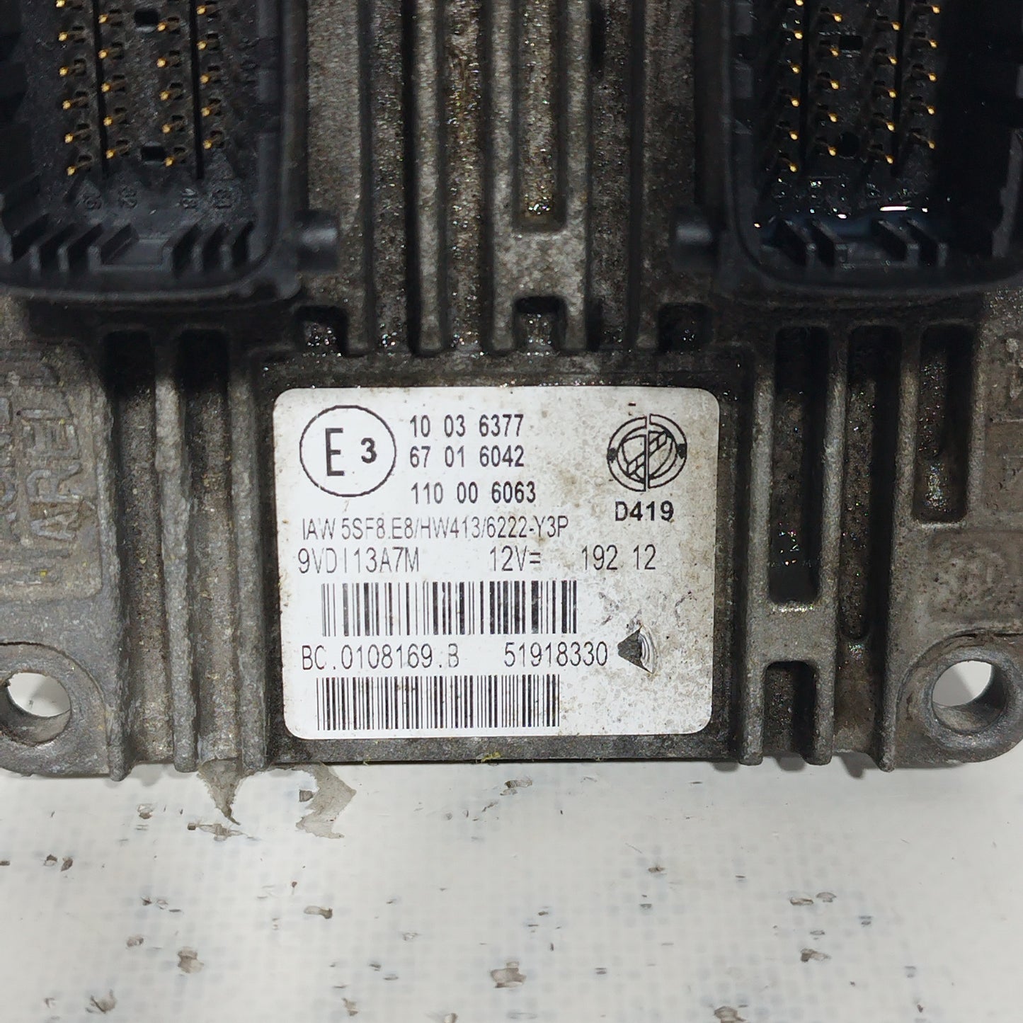 Zündanlage Fiat 500 1.2 B 69 PS 2012 Code: IAW5SF8E8 ecoAC6661