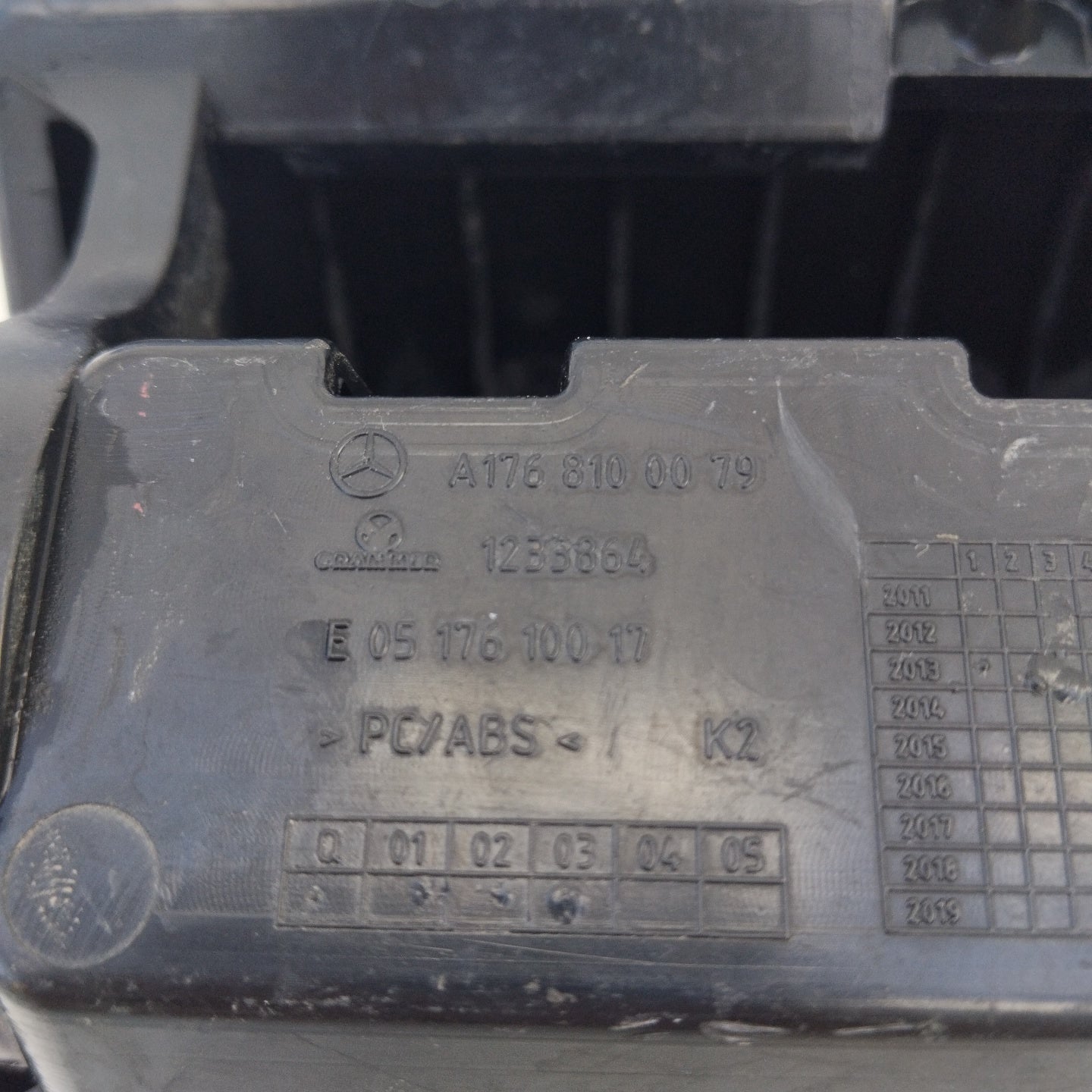 Posacenere Mercedes Classe A W176 Cod. a1768100079 ecoAG4054