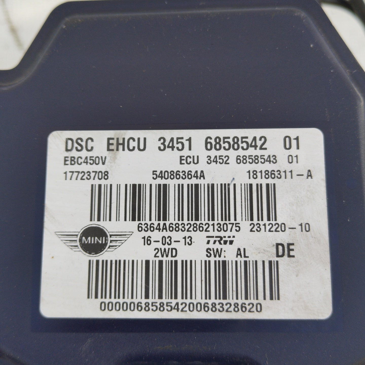 Pompa Abs Mini Cooper R56 / R60 D cod: 3451685854201 ecoAG4072