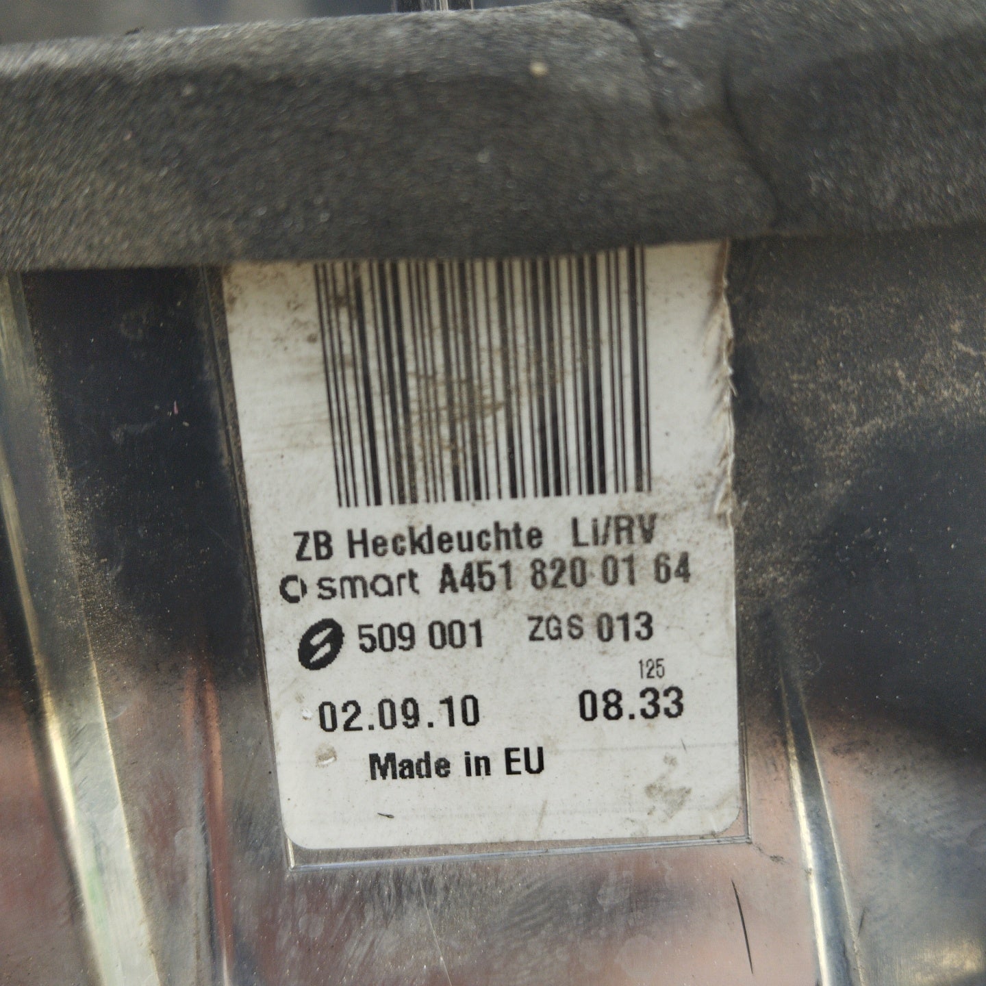 Linke Rückleuchte Smart 451 ecoAG4110