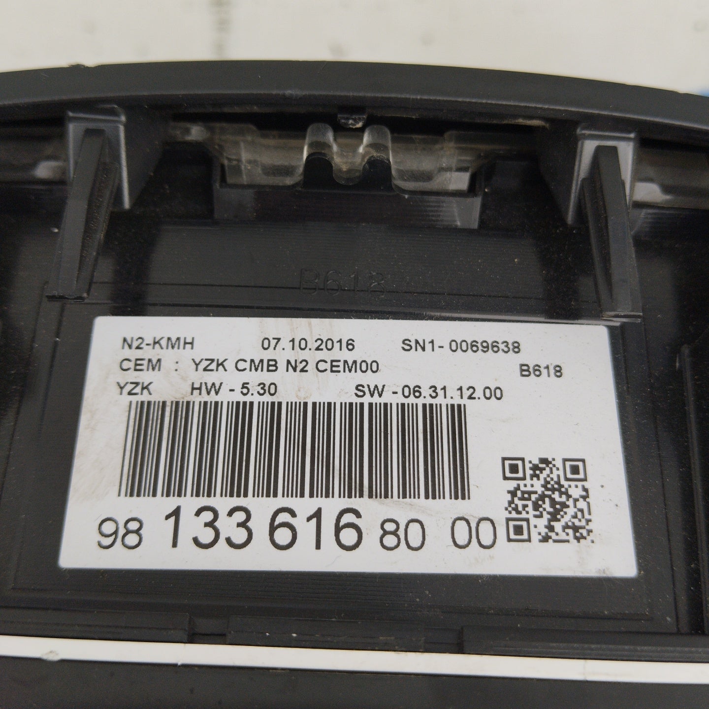 Quadro strumenti Citroen C3 1.2 VTI  2018 cod: 981336168000 ecoAG4145