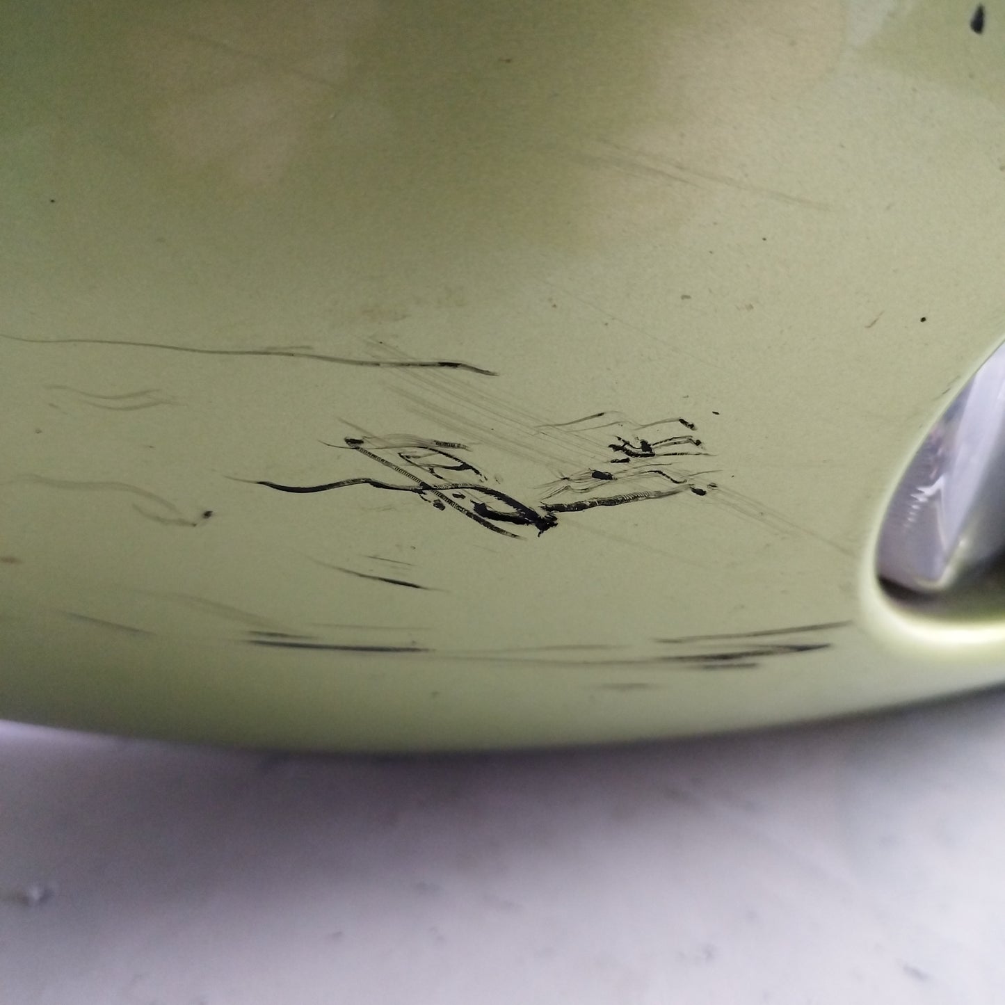 Green front bumper Citroen C3 Pluriel 2005 ecoAC6742