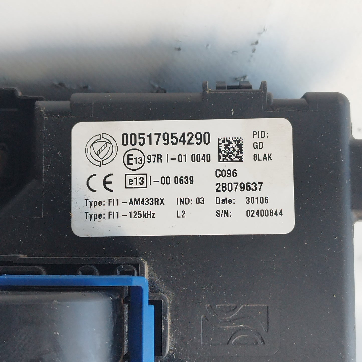 Zündsatz Fiat Grande Punto 1.9 JTD 2006 Code: 0281012899 ecoAC6798