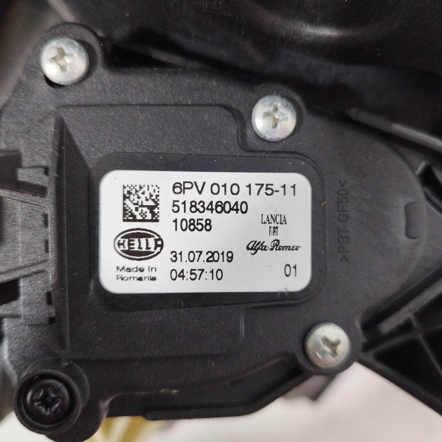 Pedaliera Alfa Romeo Giulietta 1.4 TB 2018 cod: 6PV01017511 ecoAC6839