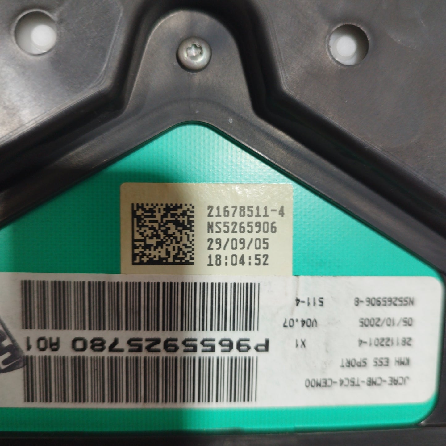 Peugeot 307 Cabrio 1.6 B 2006 Instrumententafelcode: 21678511-4 ecoAC6841