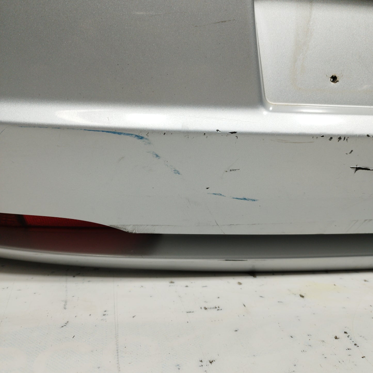 Silver gray rear bumper Fiat Grande Punto 2008 ecoAC6873