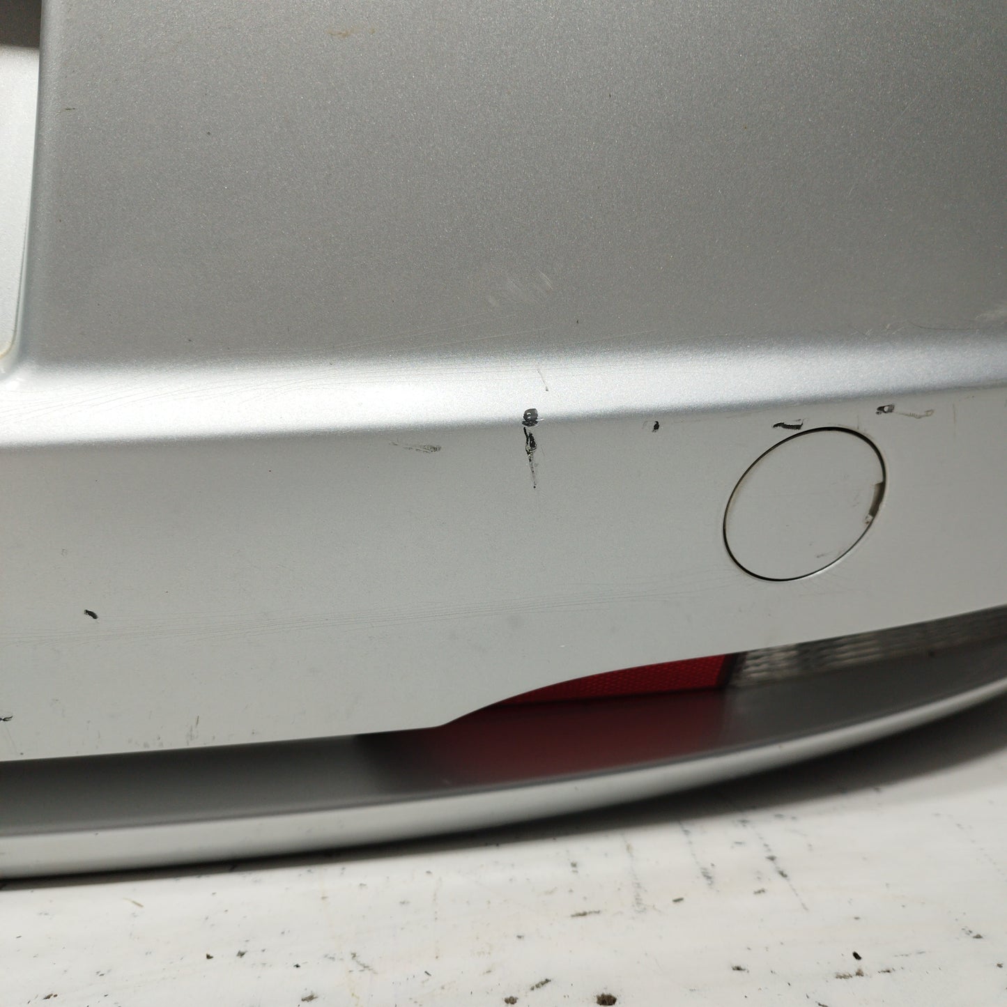 Silver gray rear bumper Fiat Grande Punto 2008 ecoAC6873