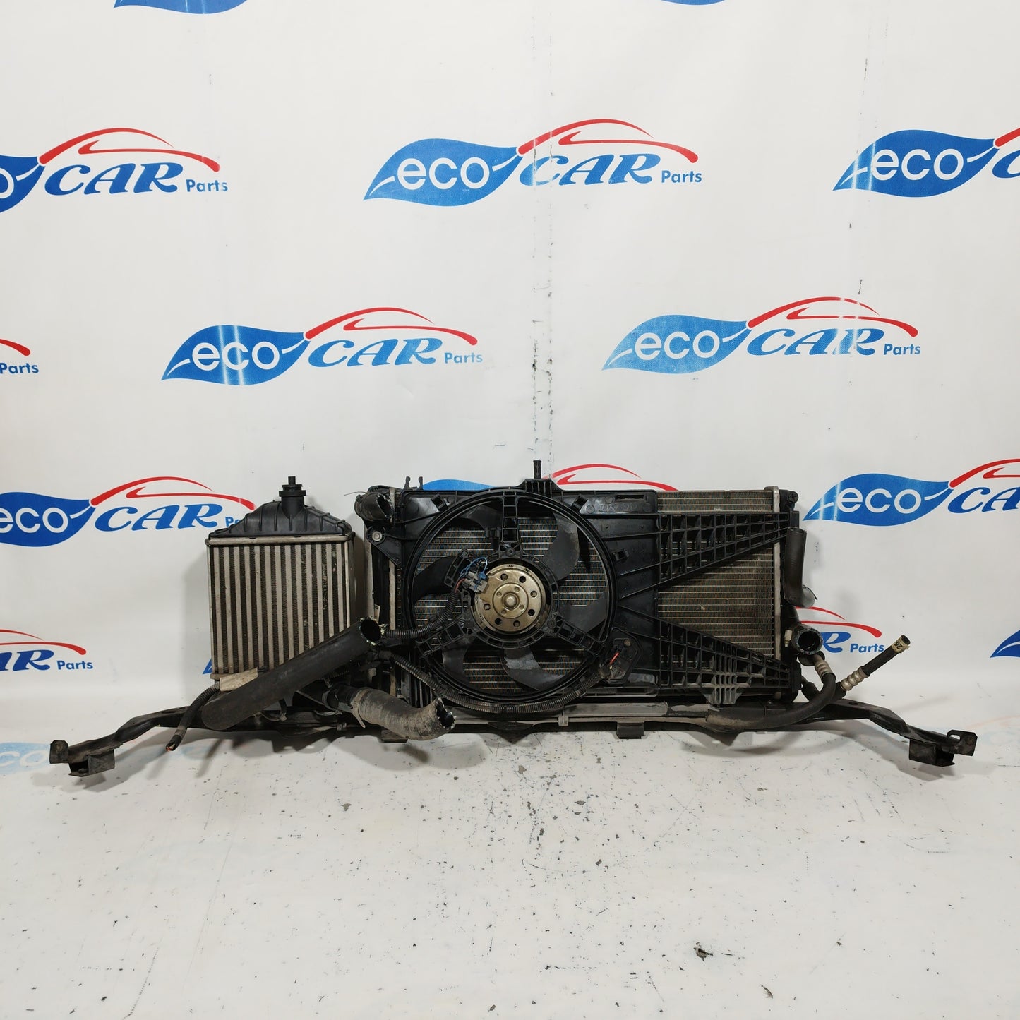 Kompletter Kühlersatz mit Ladeluftkühler für Lancia Musa 1.3MTJ, Baujahr 2007, Teilenummer: 851600600 ecoAC6926