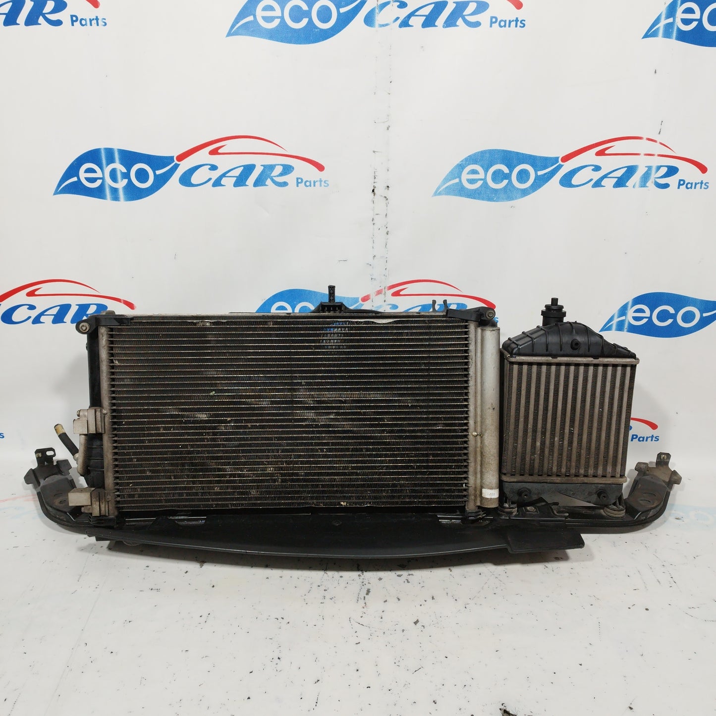 Kompletter Kühlersatz mit Ladeluftkühler für Lancia Musa 1.3MTJ, Baujahr 2007, Teilenummer: 851600600 ecoAC6926