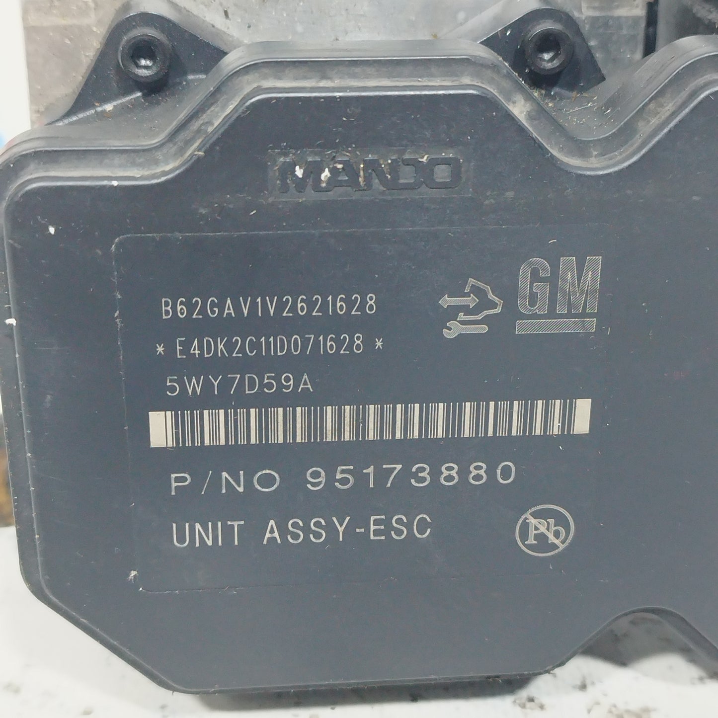 Abs pump Chevrolet Aveo 1.2 B 2013 code: 5WY7D59A ecoAC6955