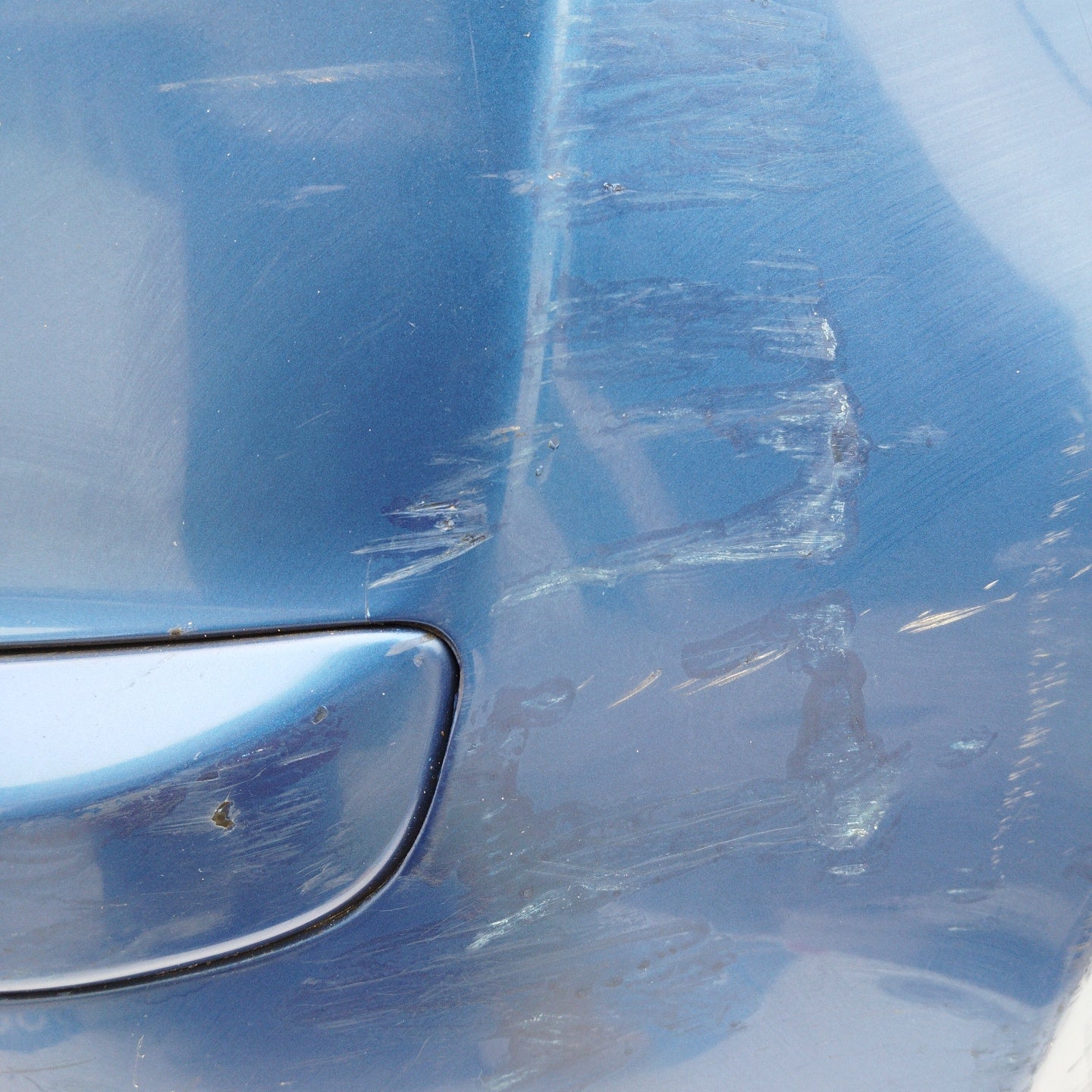 Blue rear bumper Fiat Idea 2006 ecoAG4165