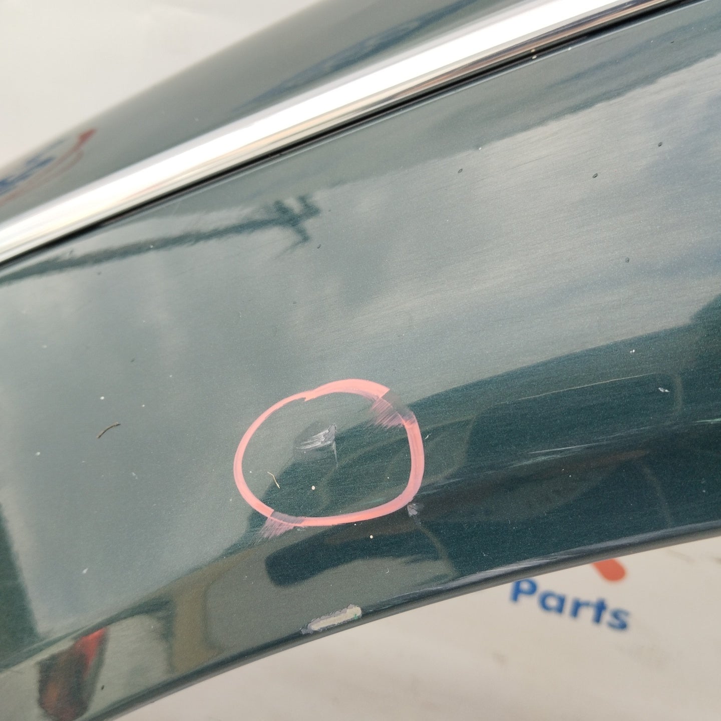 Green left mudguard Rover 75 ecoAG4326