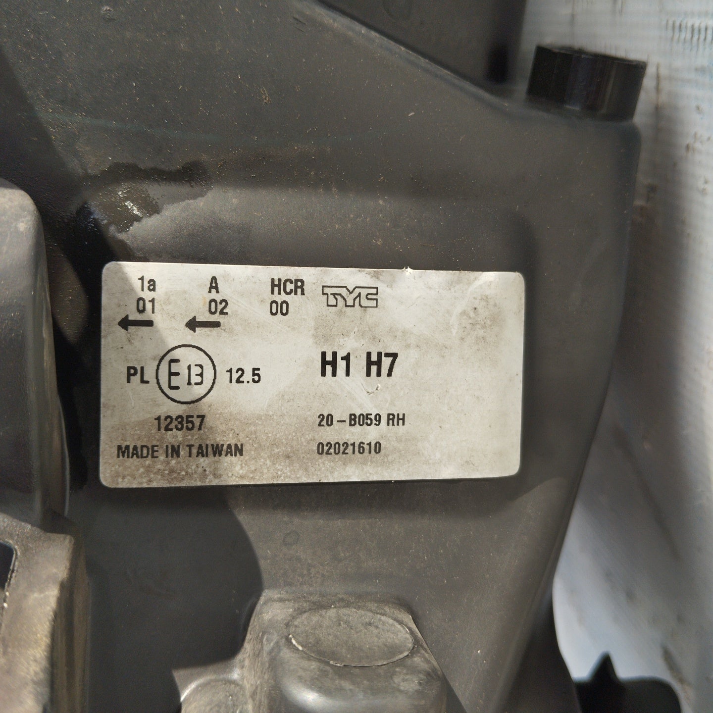 Fanale anteriore dx Peugeot 207 ecoAG4336
