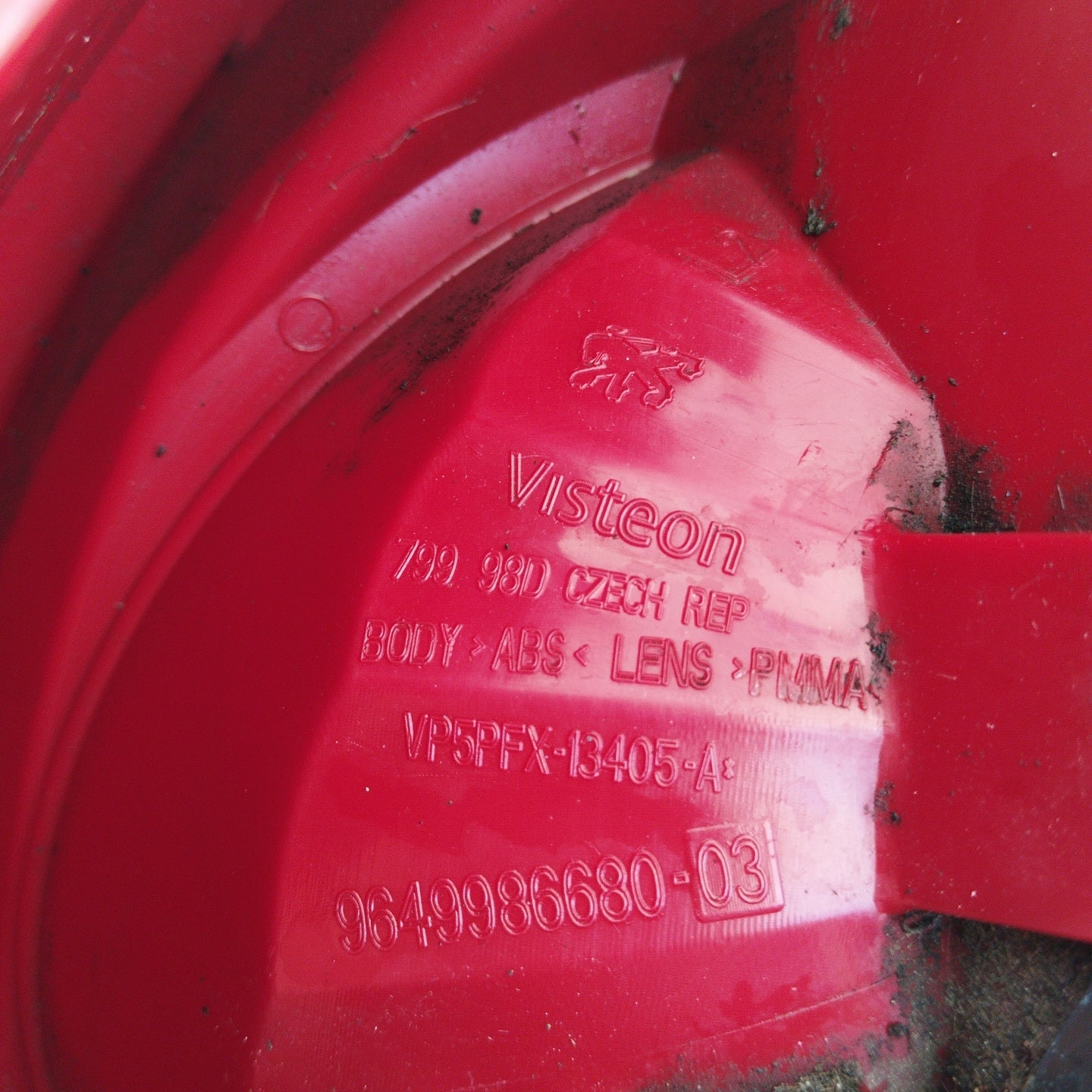 Linke Rückleuchte Peugeot 207 ecoAG4371