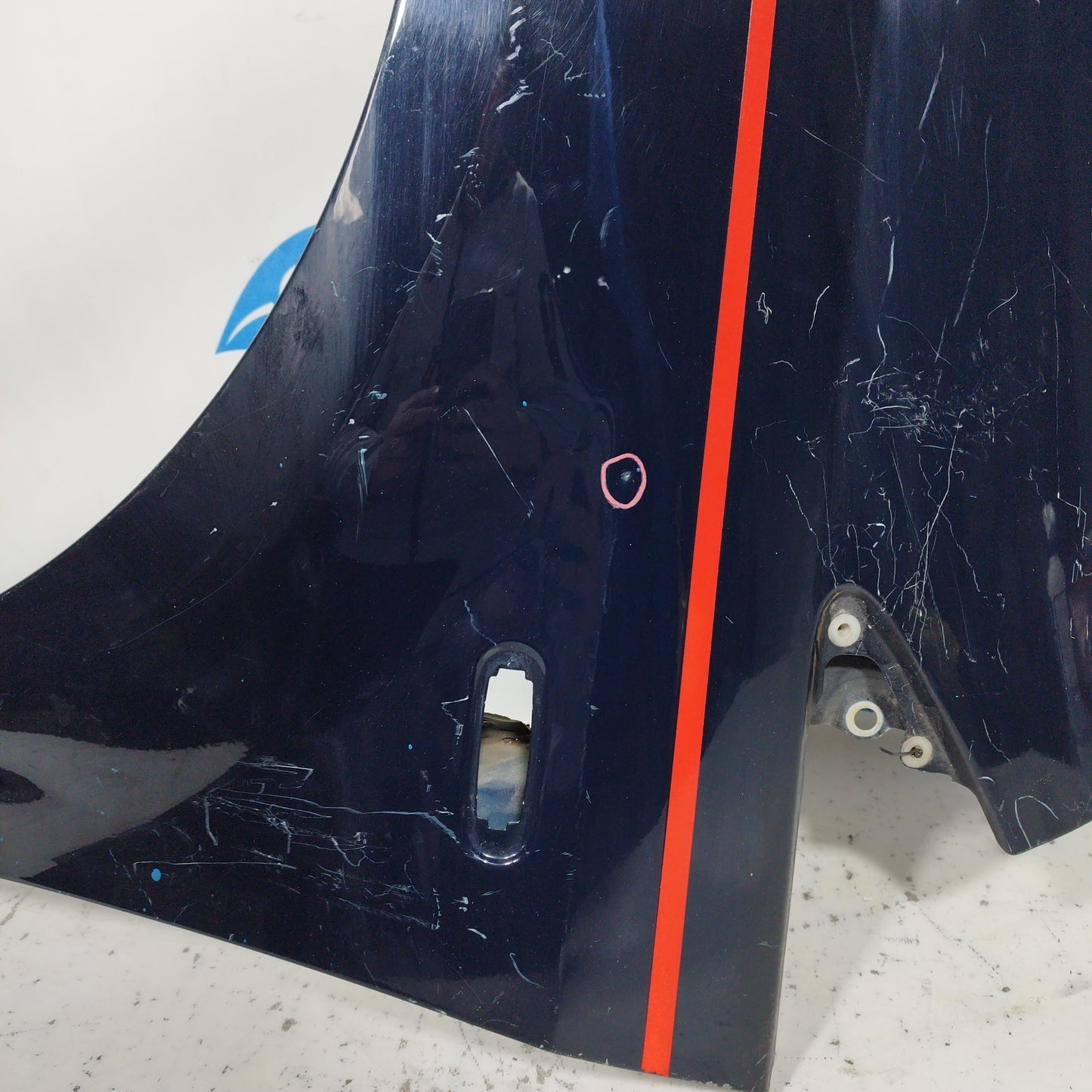 Dunkelblauer Kotflügel vorne links Fiat Grande Punto 2010 ecoAC7146