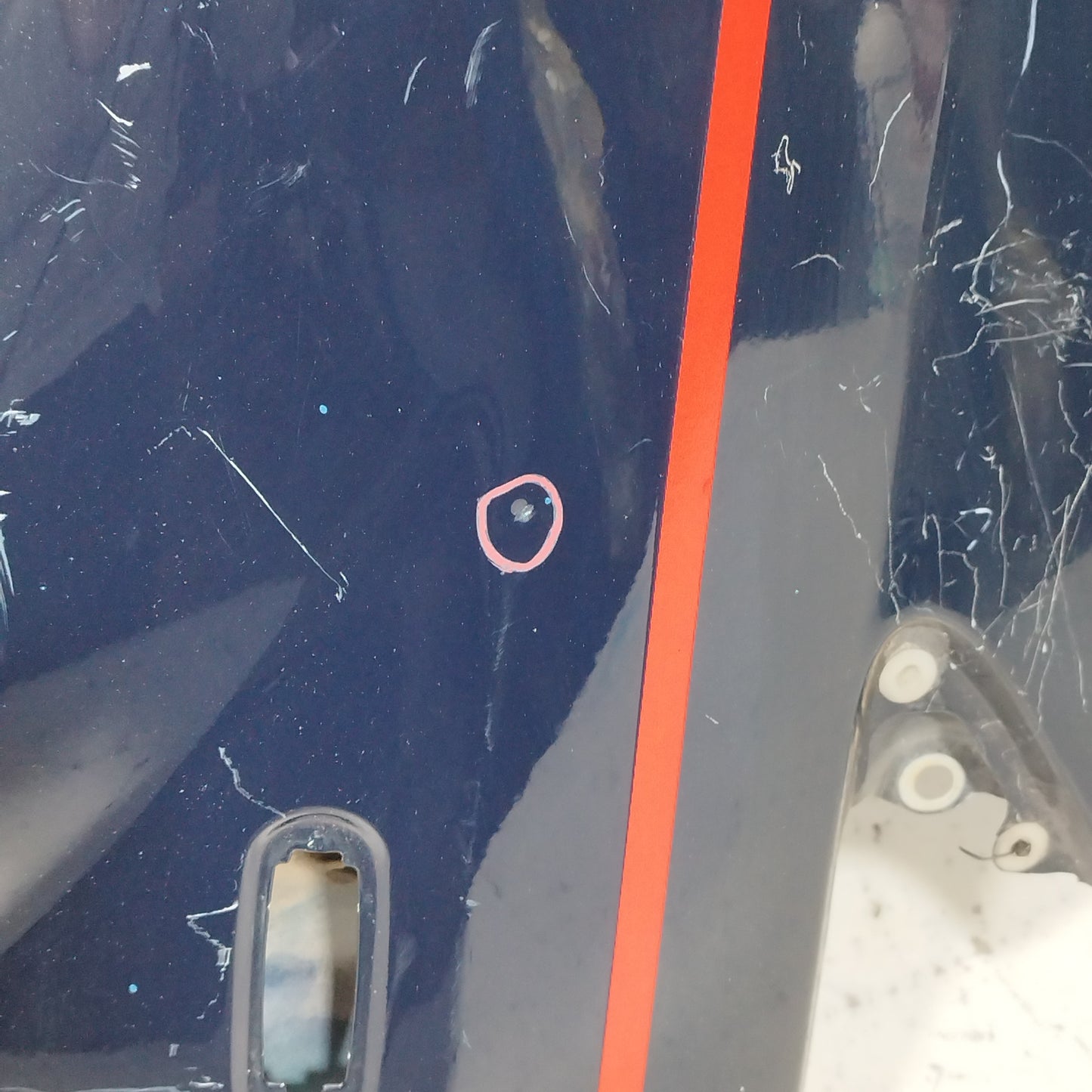 Dunkelblauer Kotflügel vorne links Fiat Grande Punto 2010 ecoAC7146