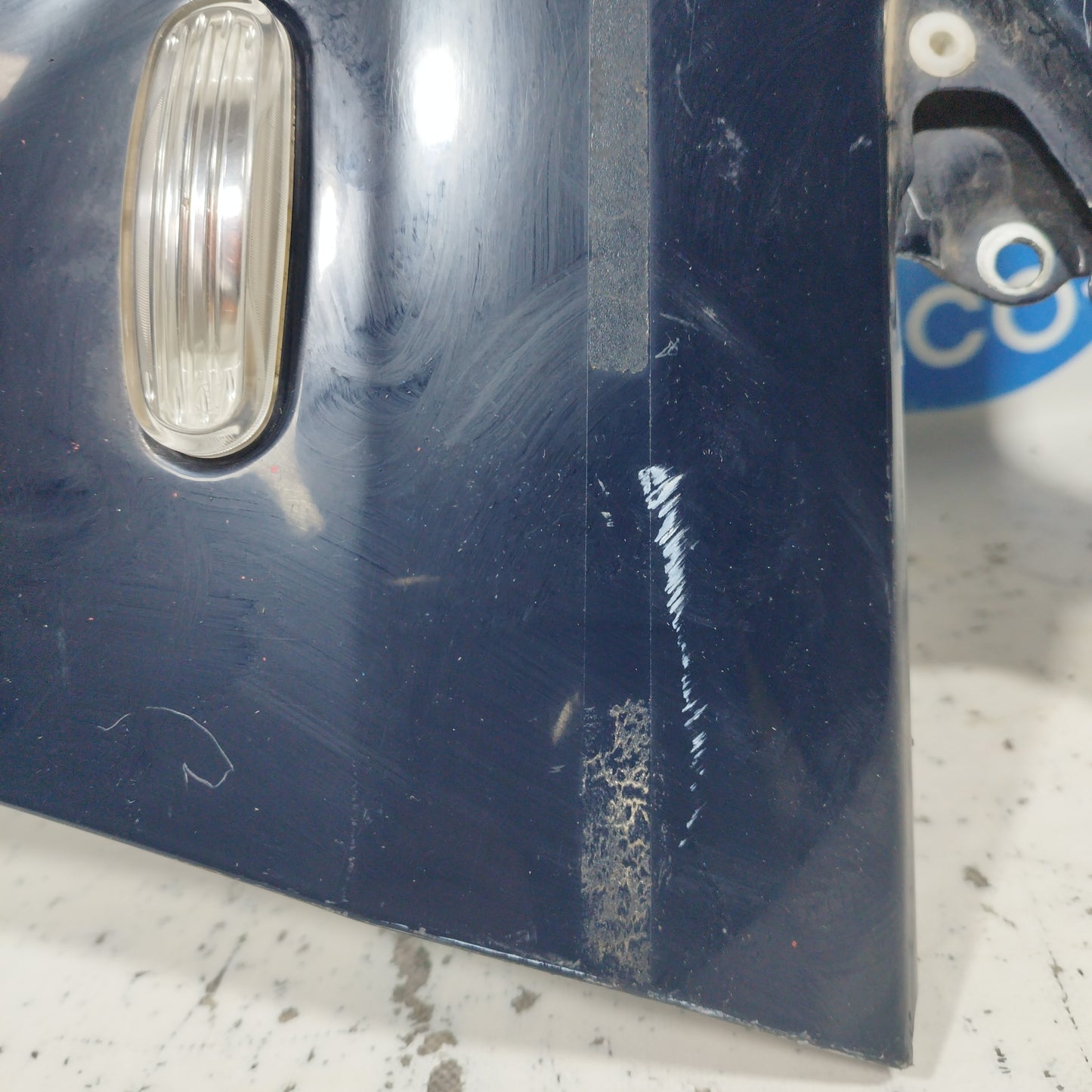 Blue left front fender Fiat Grande Punto 2010 ecoAC7150