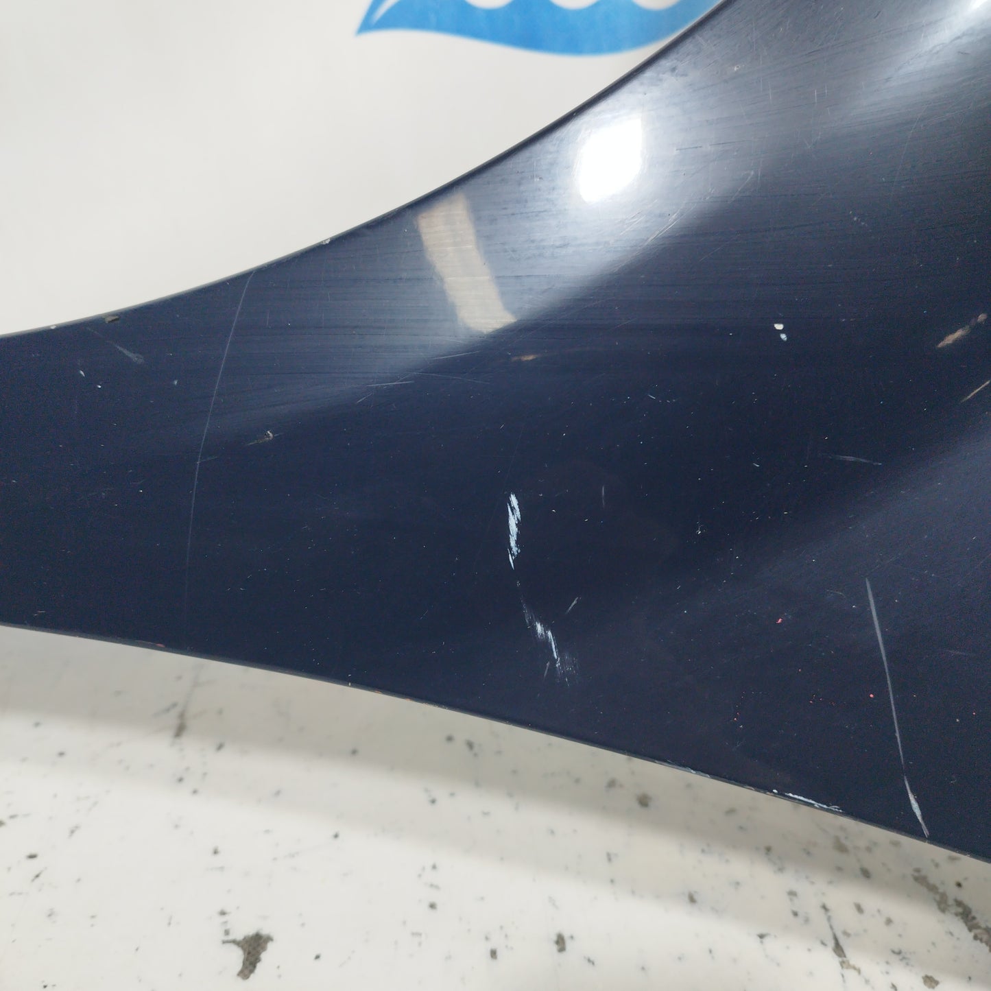 Blue left front fender Fiat Grande Punto 2010 ecoAC7150