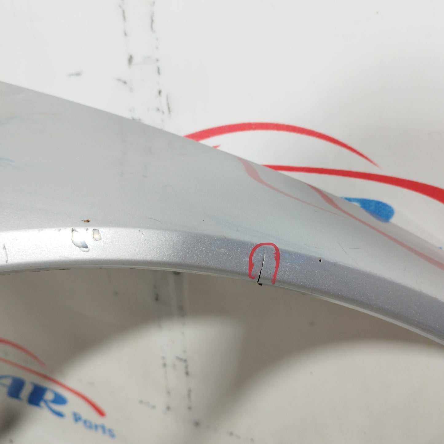 Right rear mudguard silver gray Smart Fortwo 450 2003 ecoAC7171